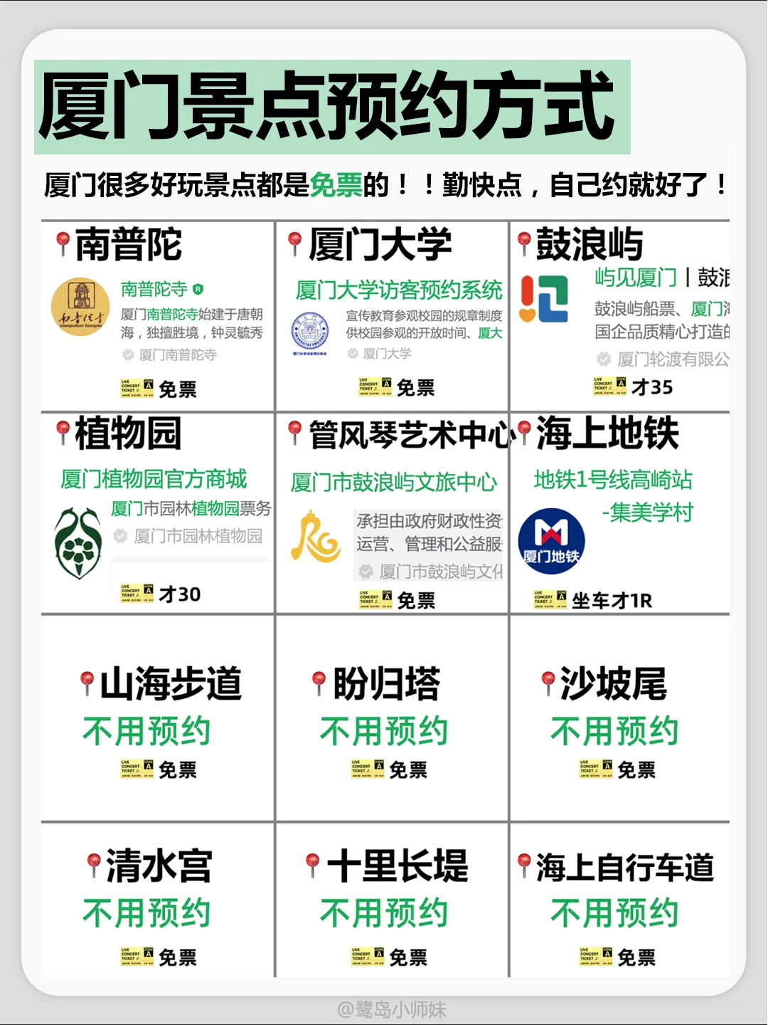 5月去厦门！4天3夜懒人攻略，不早起！