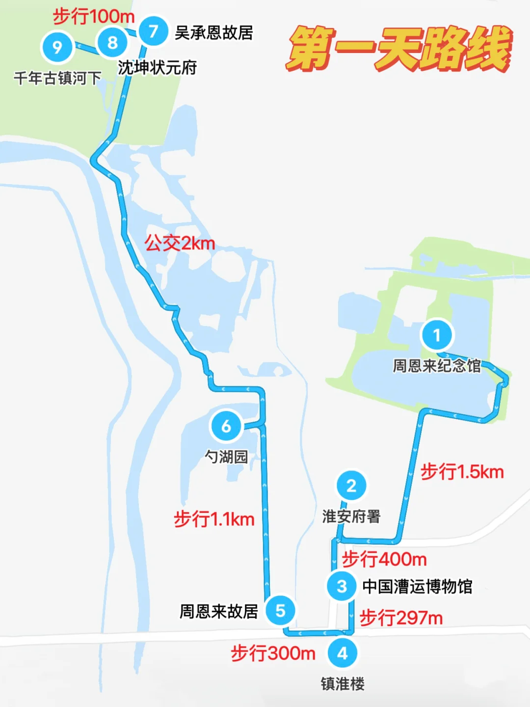 📍淮安2️⃣天1️⃣晚｜超详细citywalk路线攻略