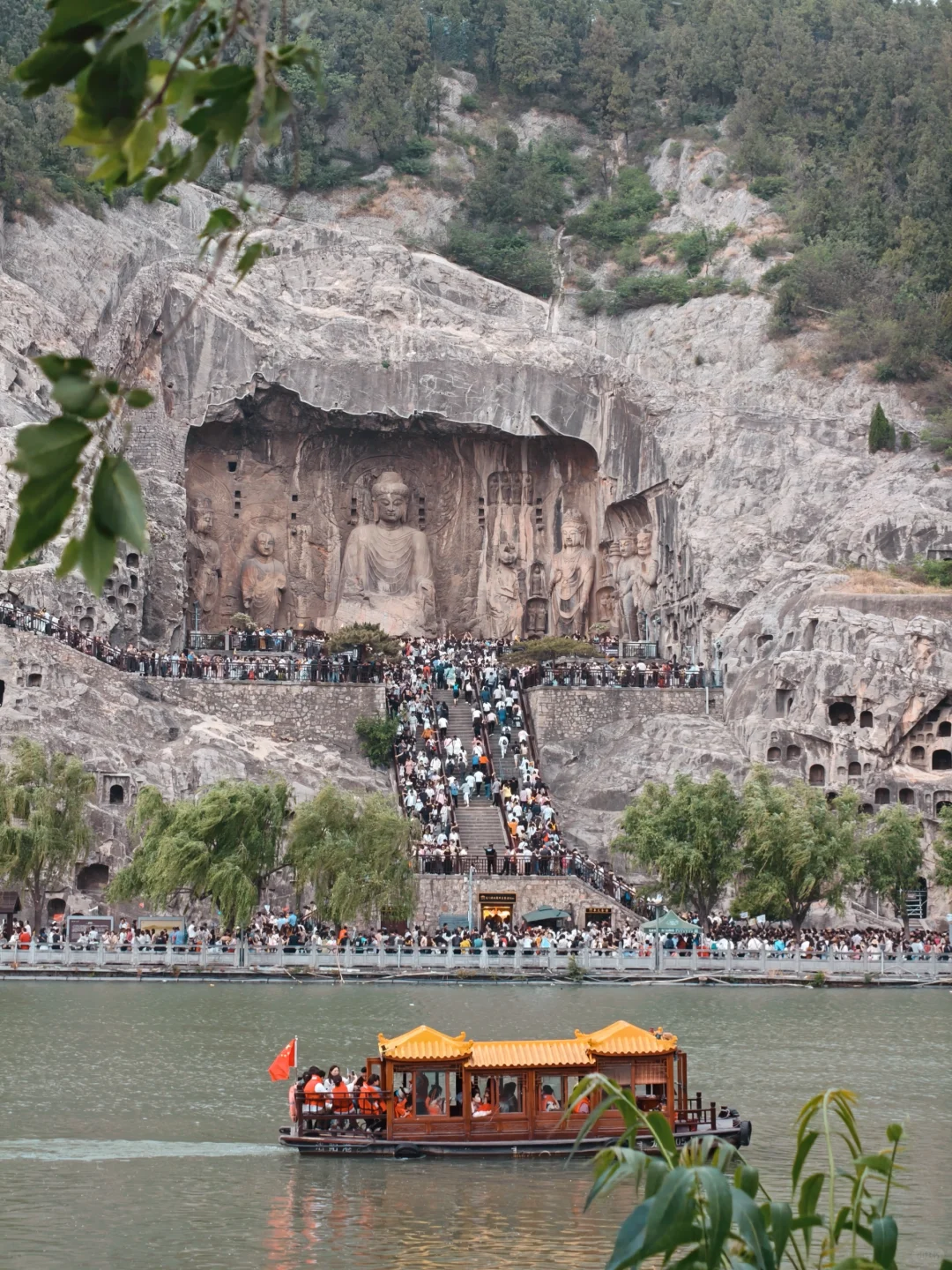 5.2实况，今天的龙门石窟🈶十万人！
