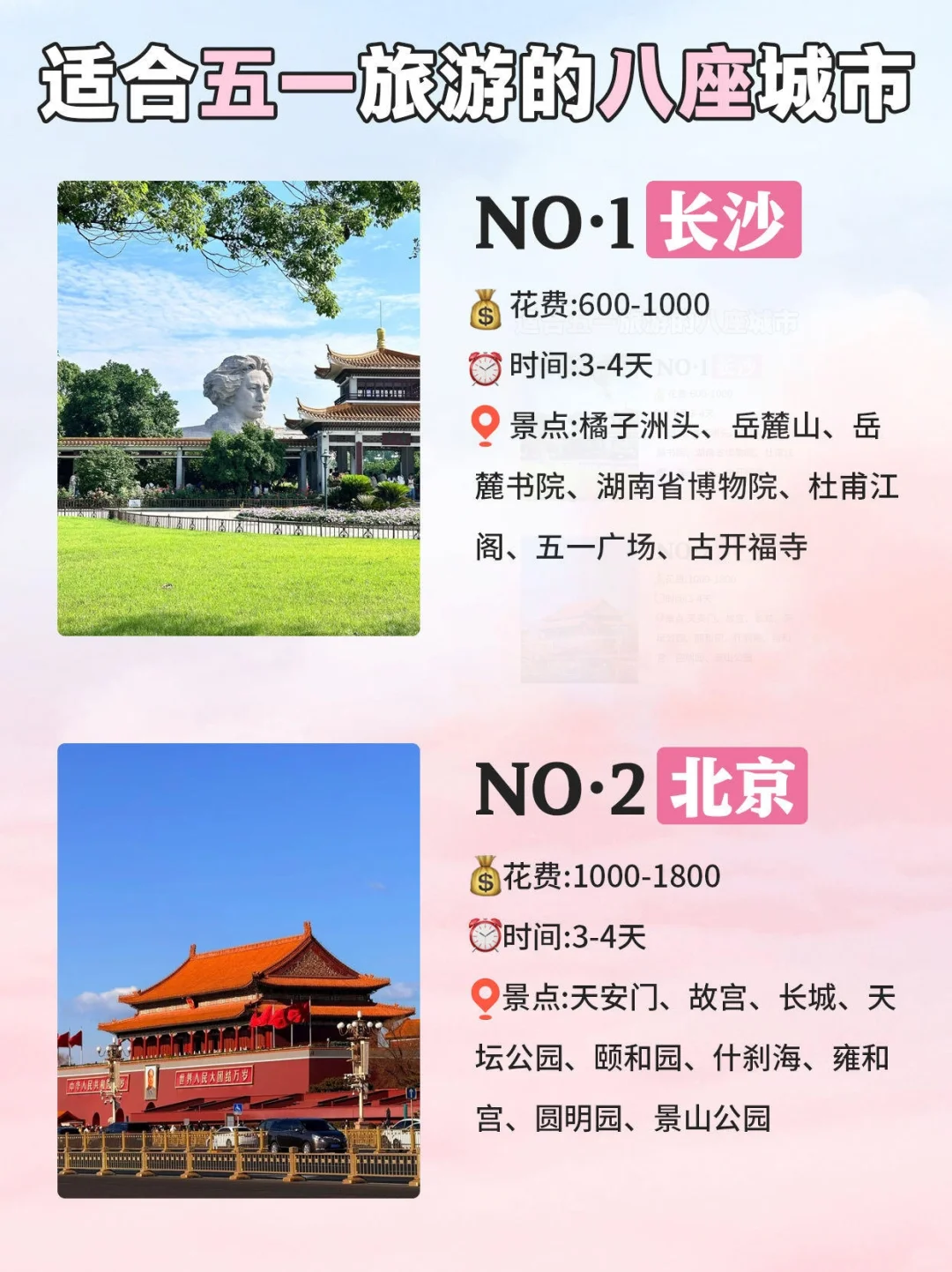 五一必去的八座宝藏旅游城市🎉