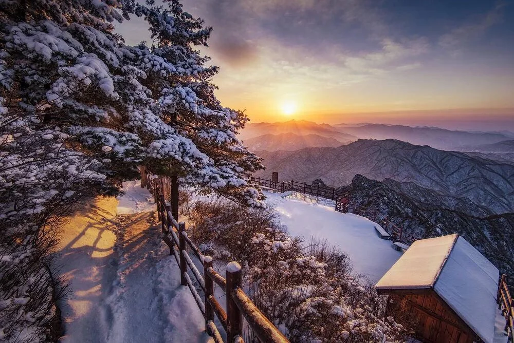 冬季的老君山太美了！