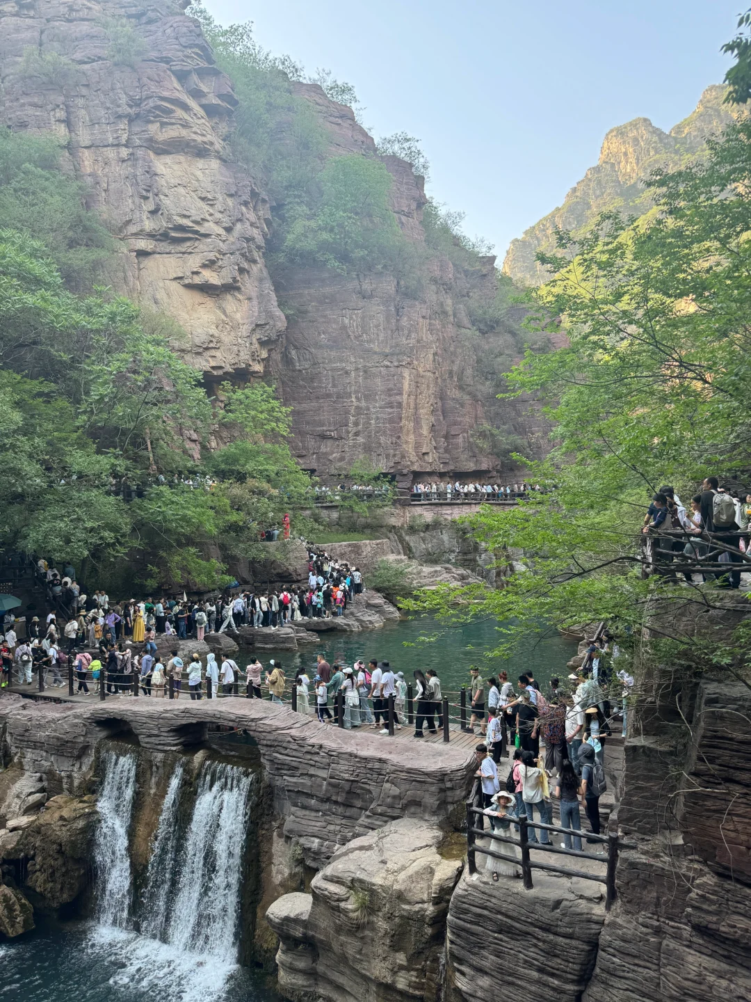 五一的云台山走不动根本走不动