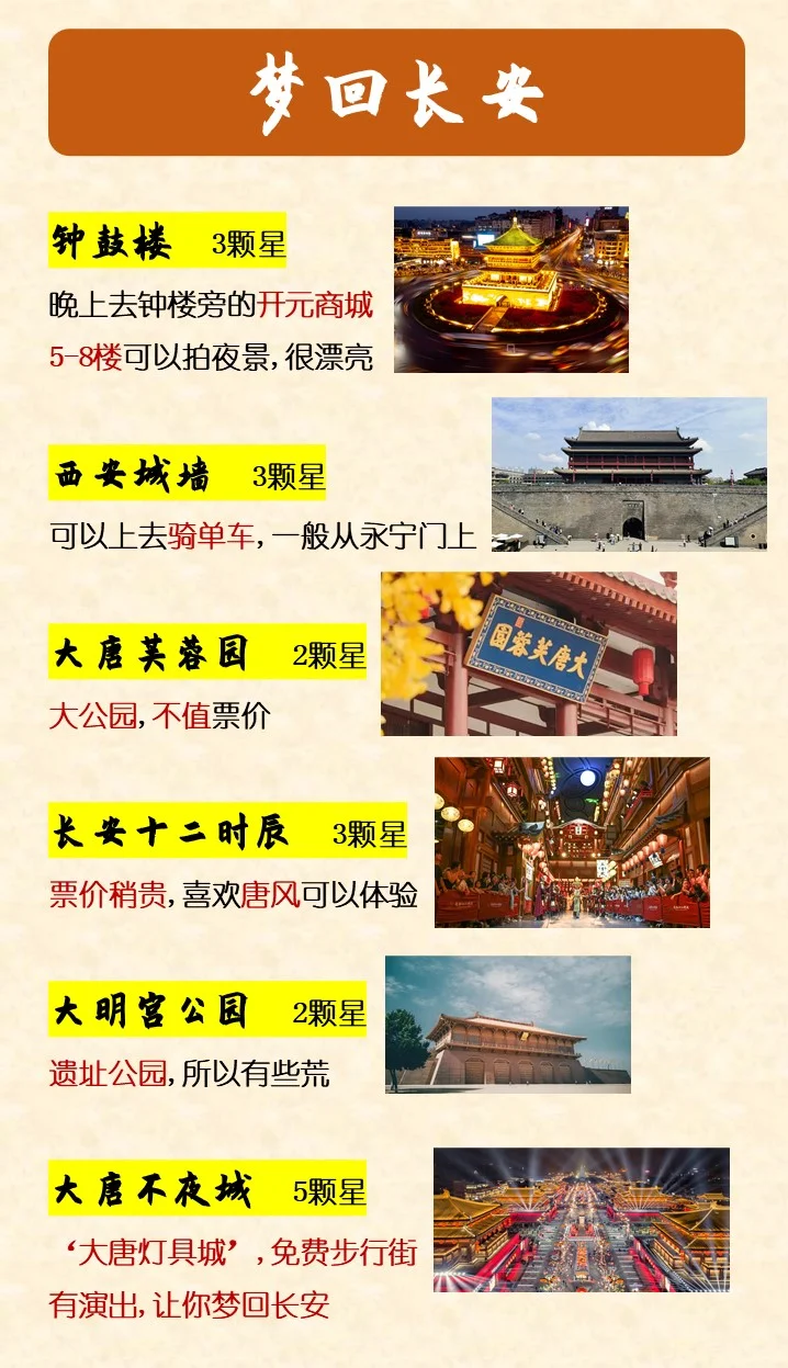 五一西安无广攻略，兄弟姐妹们看这个就够了