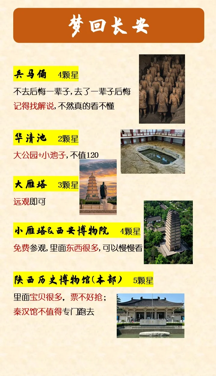 五一西安无广攻略，兄弟姐妹们看这个就够了