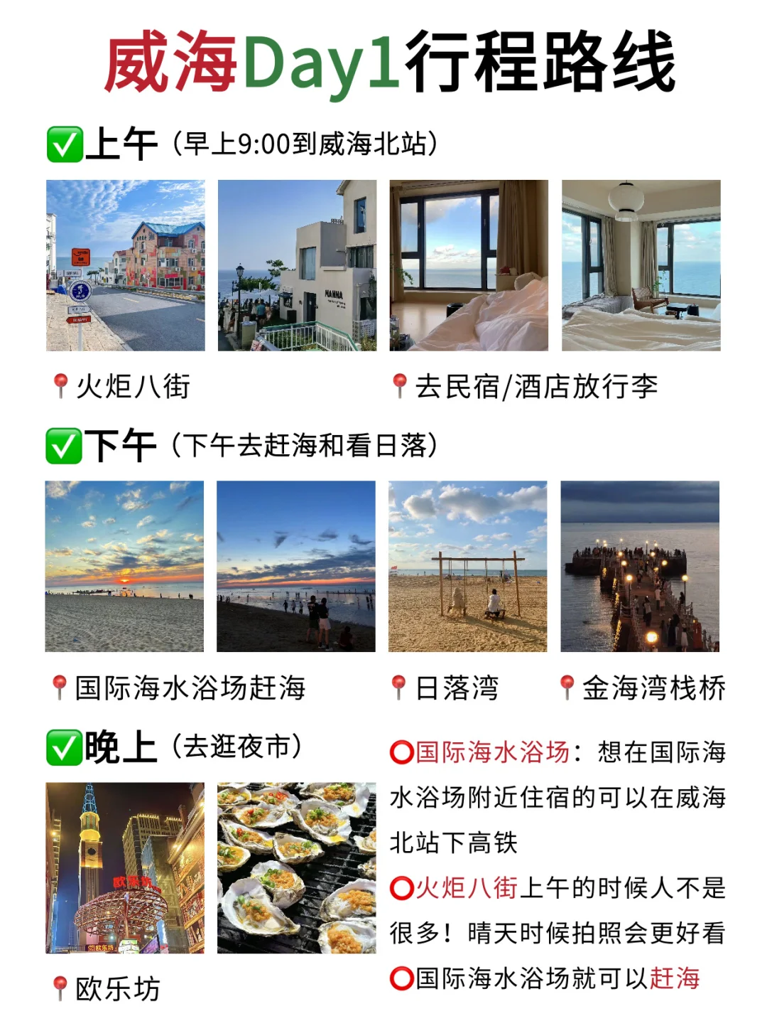 刚从威海回来（我的建议是）认真看完…