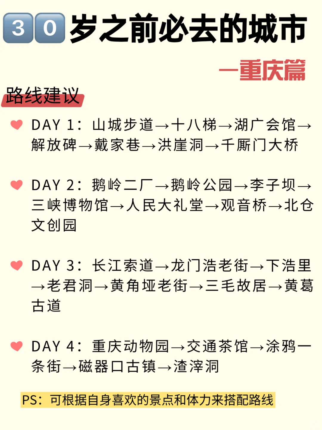 ✨30 岁前必打卡的宝藏城市！