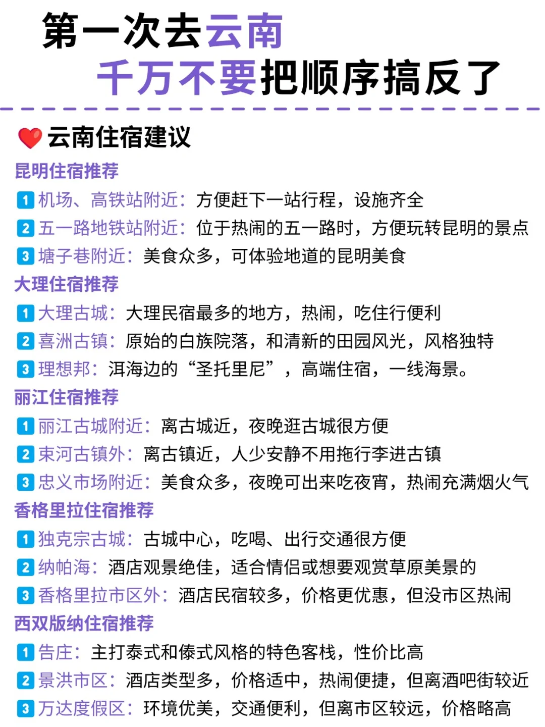 云南旅游攻略（路线版），来的姐妹👭码住！