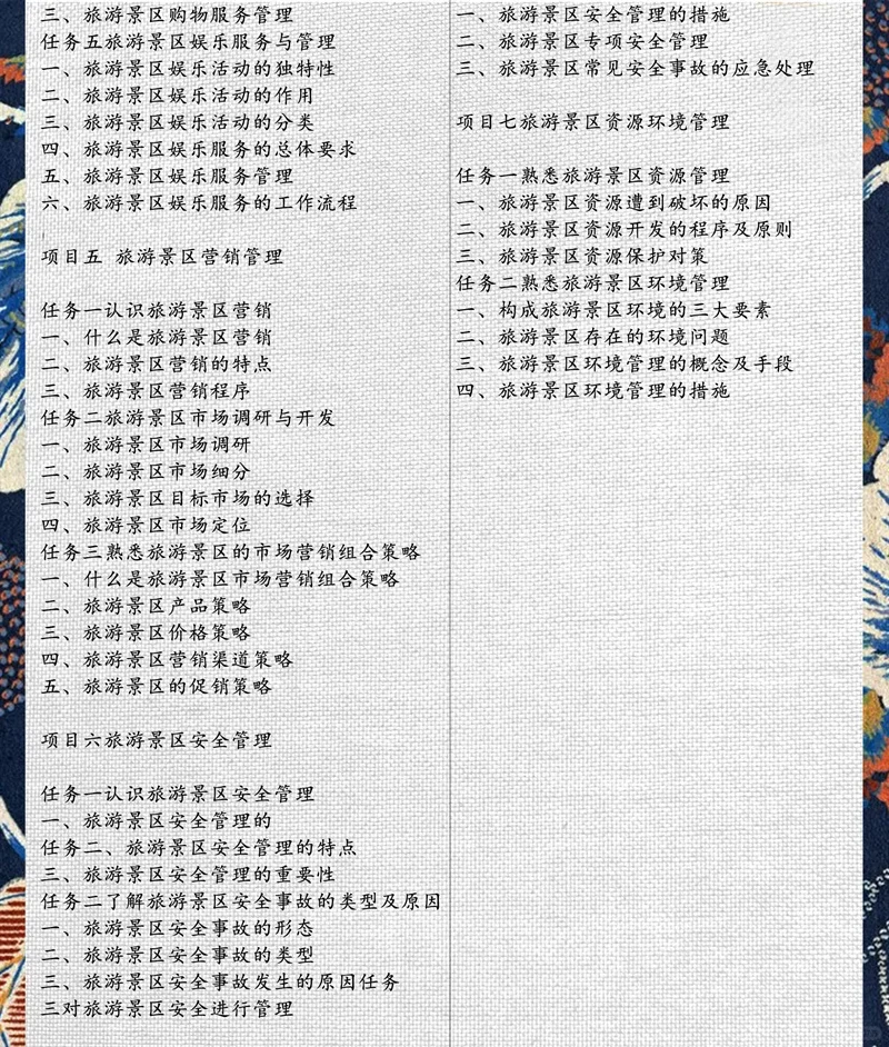 旅游景区服务与管理教学课件PPT共477页