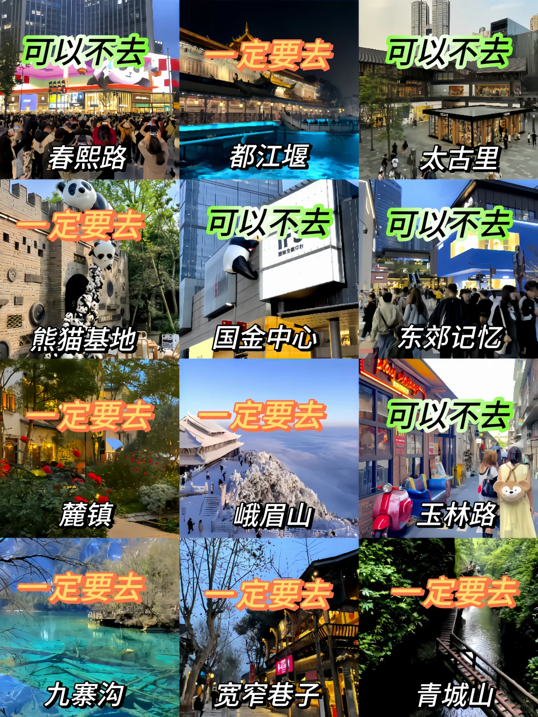 成都四天三夜旅游攻略📌懒人不绕路版