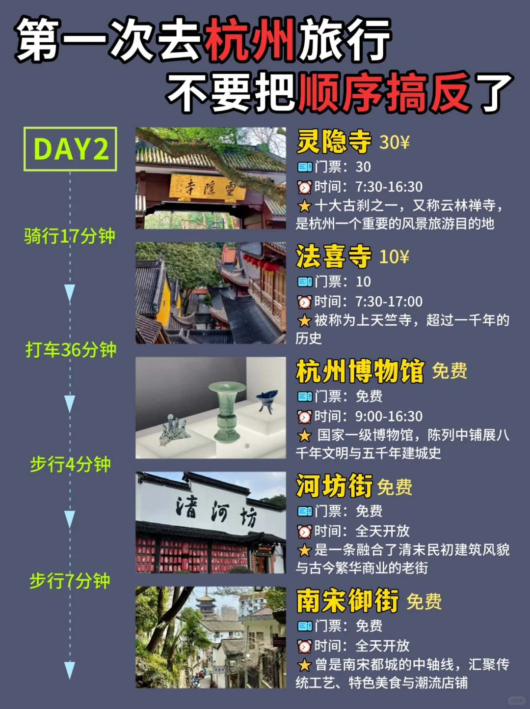 ✨3天2夜✅保姆级攻略👏带你玩转杭州‼️