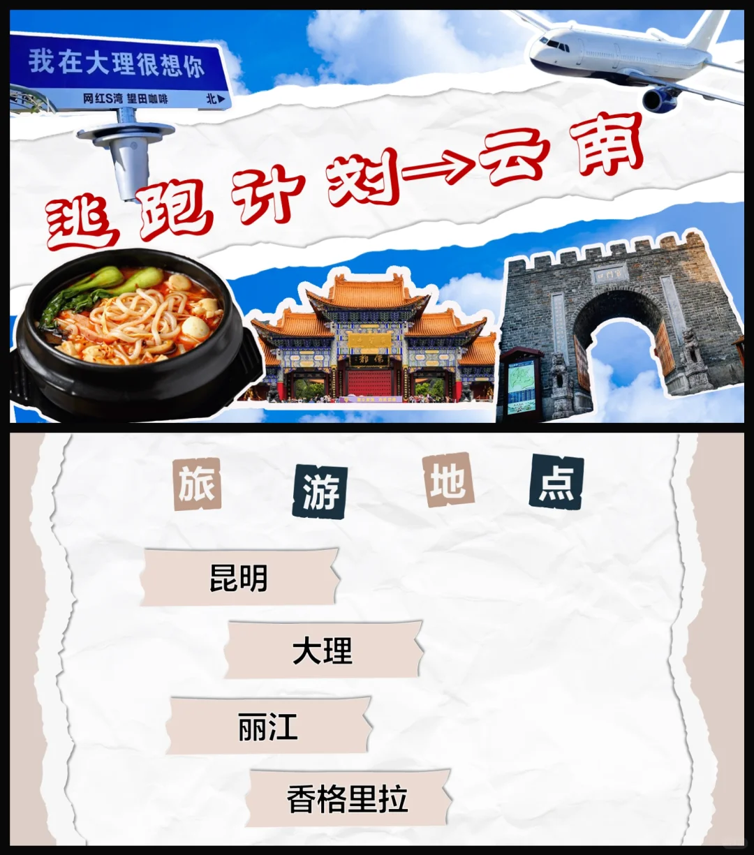 熬夜做出来的云南旅游 PPT ❗️巨好看