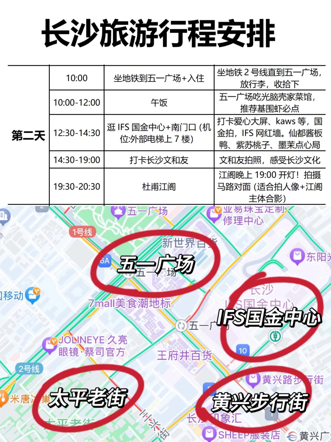 看了J人男朋友做长沙攻略😱激动得睡不着