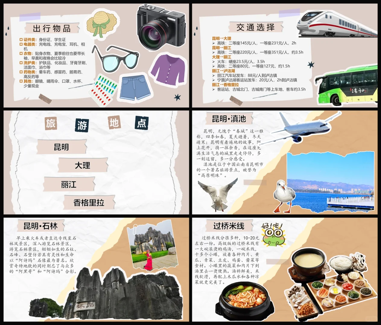 熬夜做出来的云南旅游 PPT ❗️巨好看