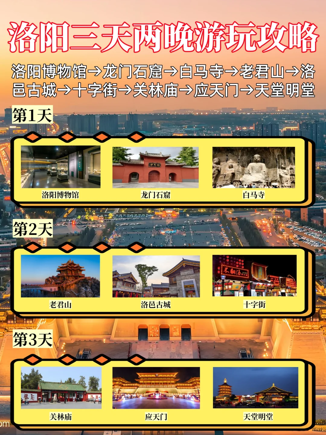 人均700，洛阳三天两晚超详细旅游攻略