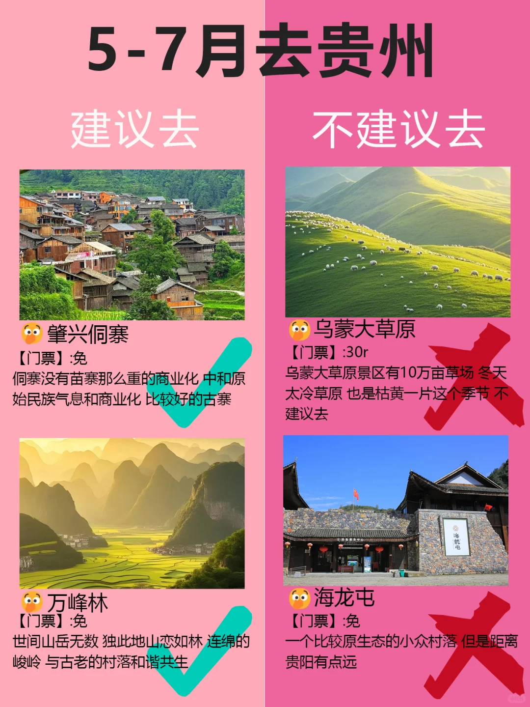 5-7月要来贵州旅游的姐妹们！收好这份攻略