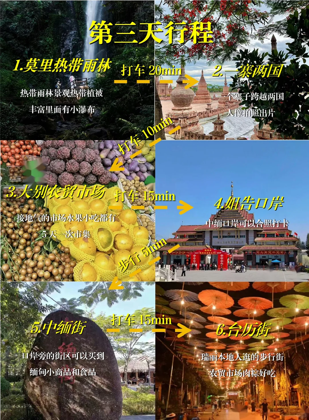 芒市city walk3️⃣天2️⃣夜行程完整攻略‼️