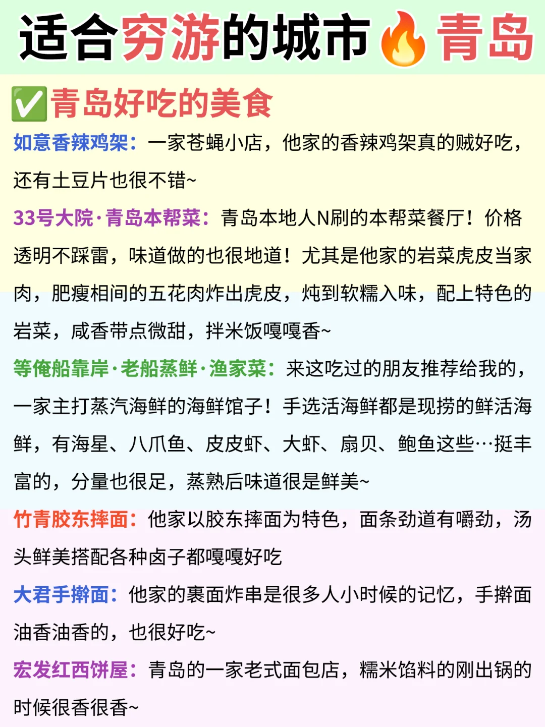 2025适合穷游的12座城市🔥青岛篇❗