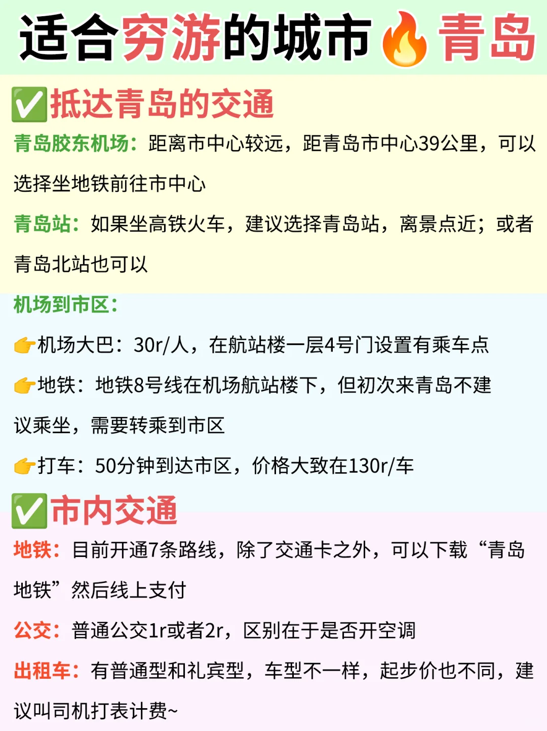 2025适合穷游的12座城市🔥青岛篇❗