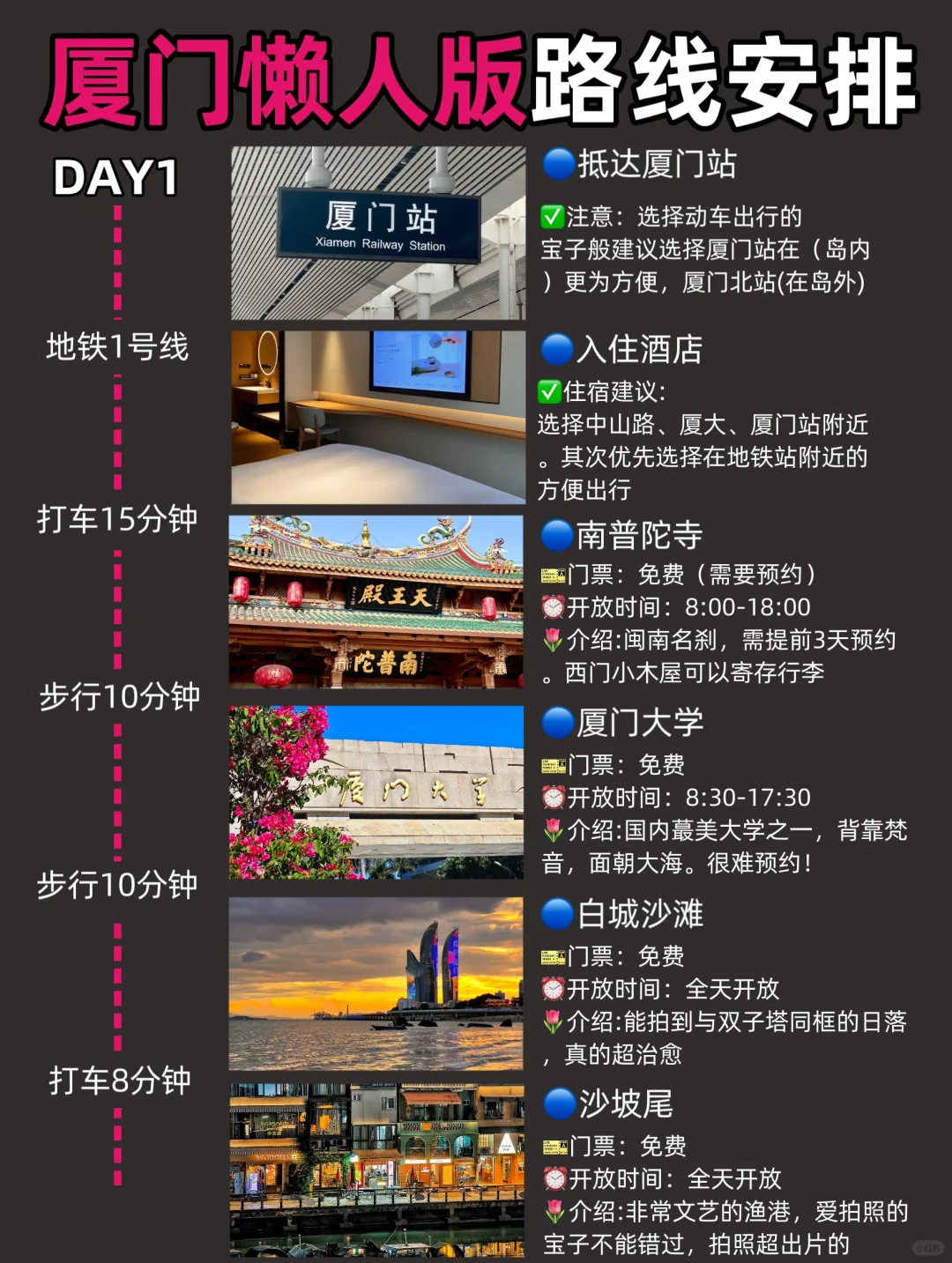 厦门懒人版旅游攻略✅主打一个不绕路