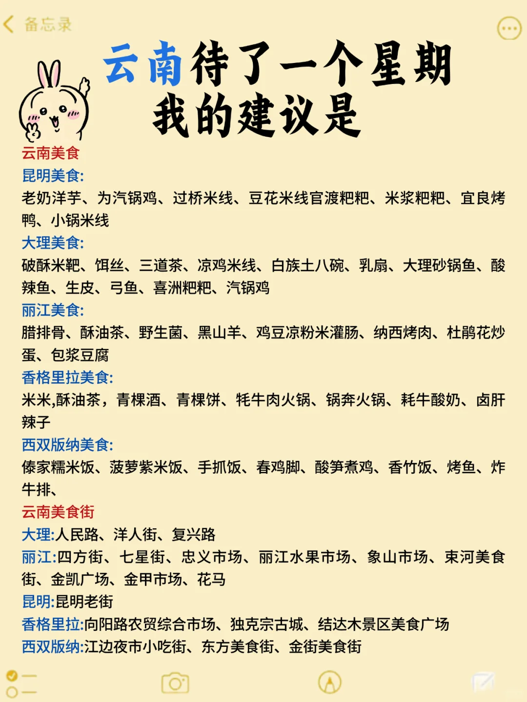 云南待了一个星期，我的建议是....