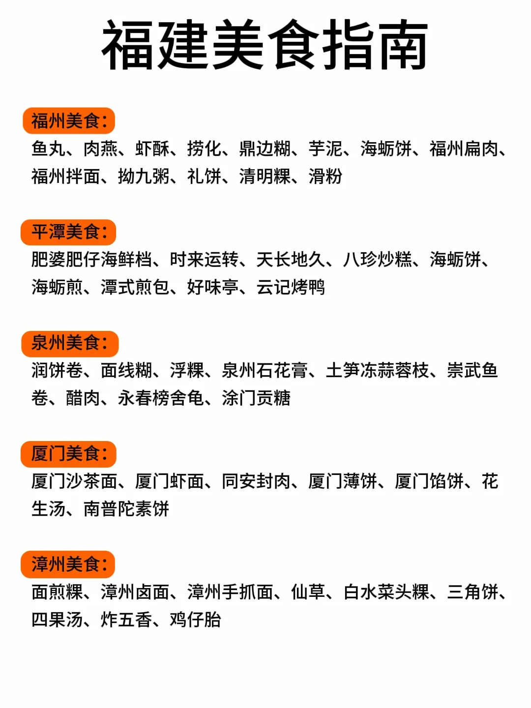 第一次去福建旅游，别把顺序搞反啦✔️