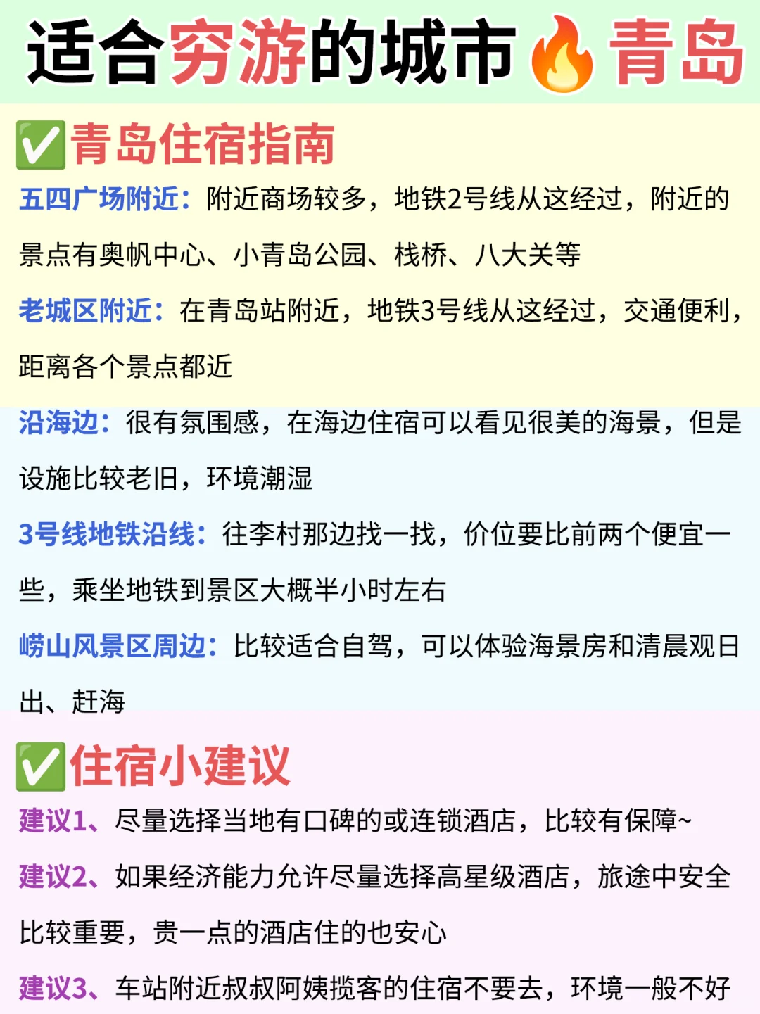2025适合穷游的12座城市🔥青岛篇❗