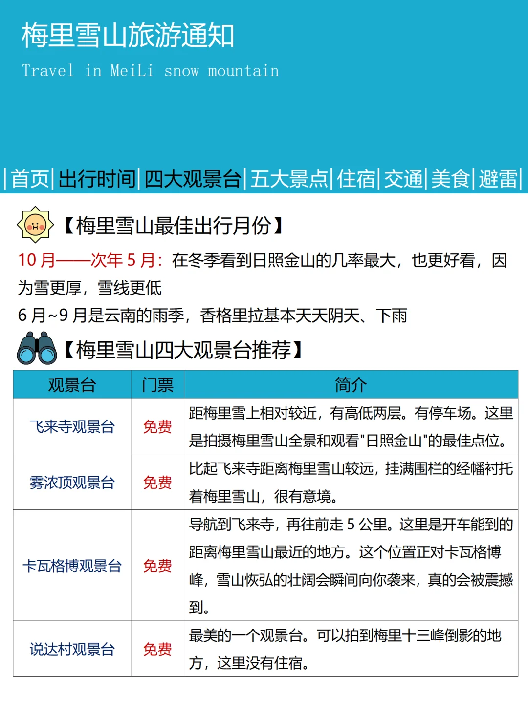 【梅里雪山旅游通知】请尽快修改行程避雷❗