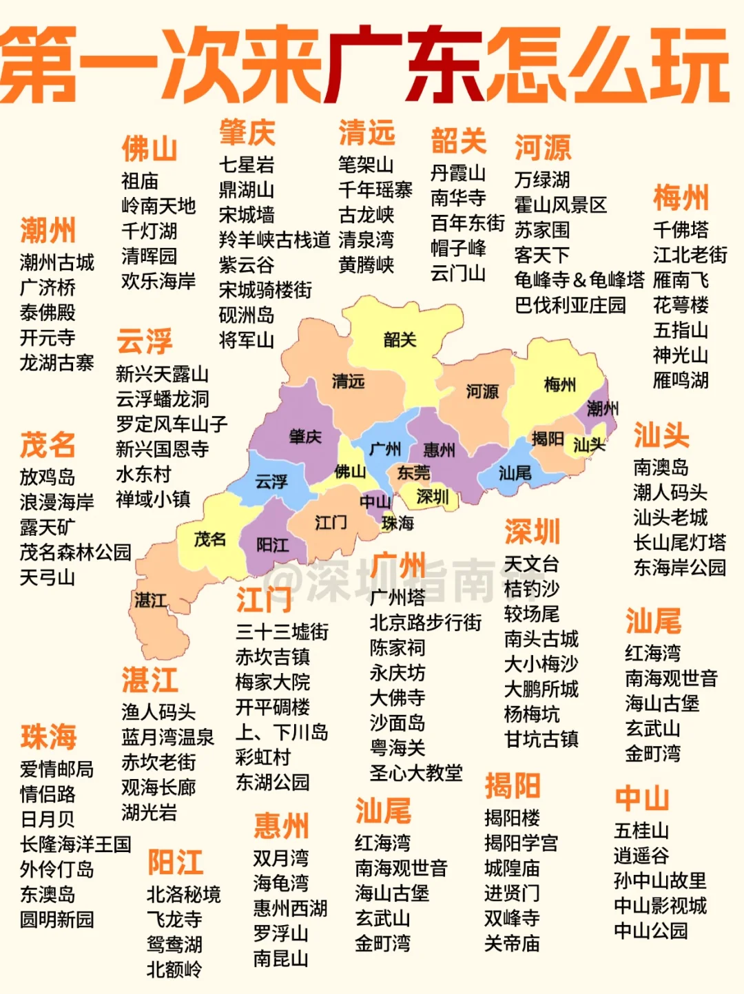 广东21个市🔥热门旅游景点大全