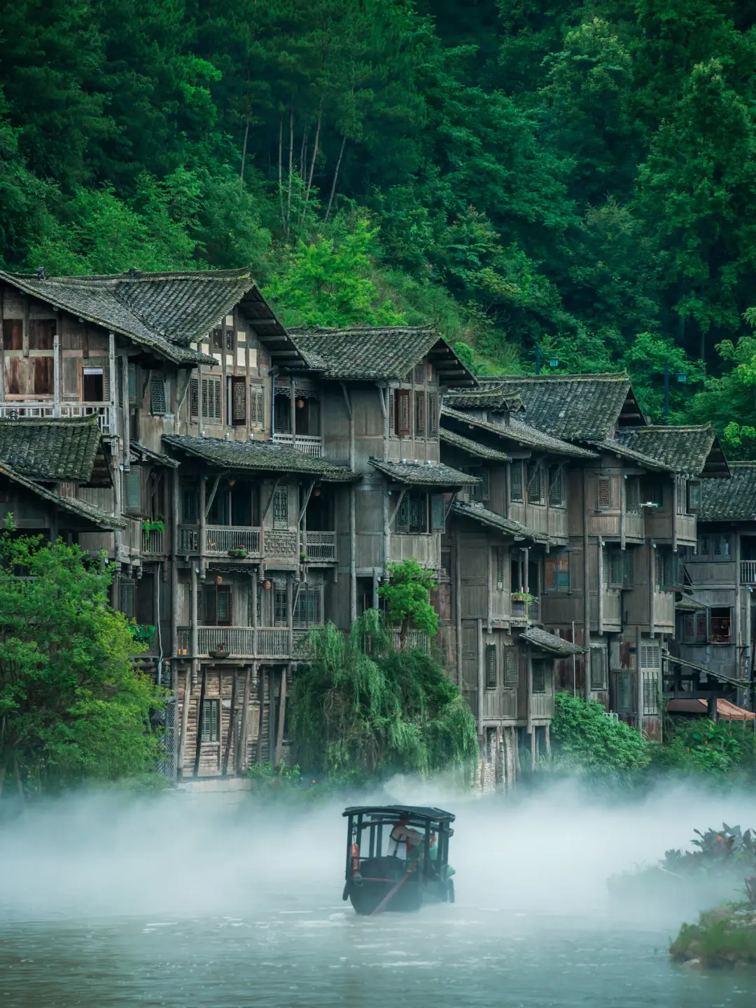 有山有水的地方，心就定住了