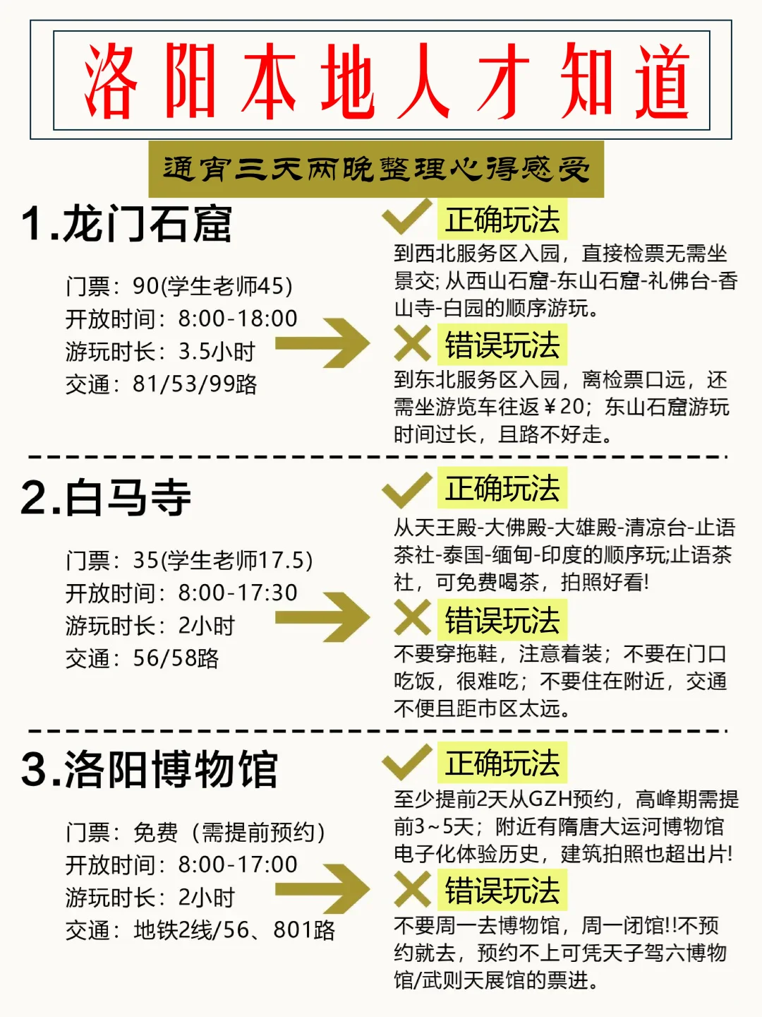 5-6月去洛阳旅行🚅最佳攻略来了！