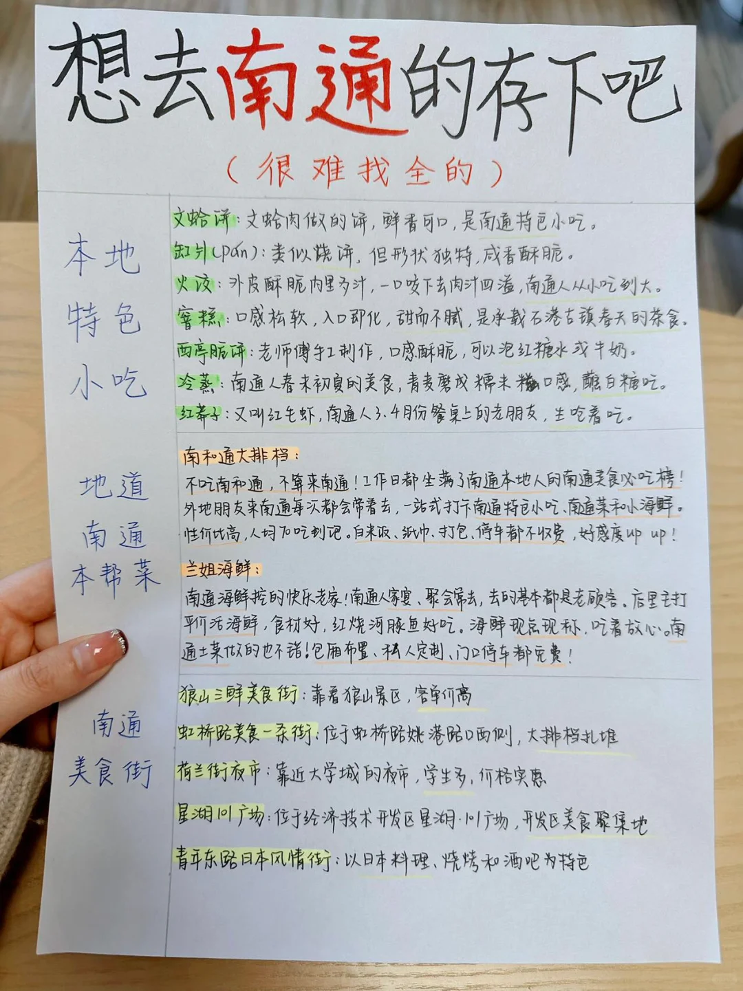 3-5月的南通超值得来（土著手写旅游攻略版）