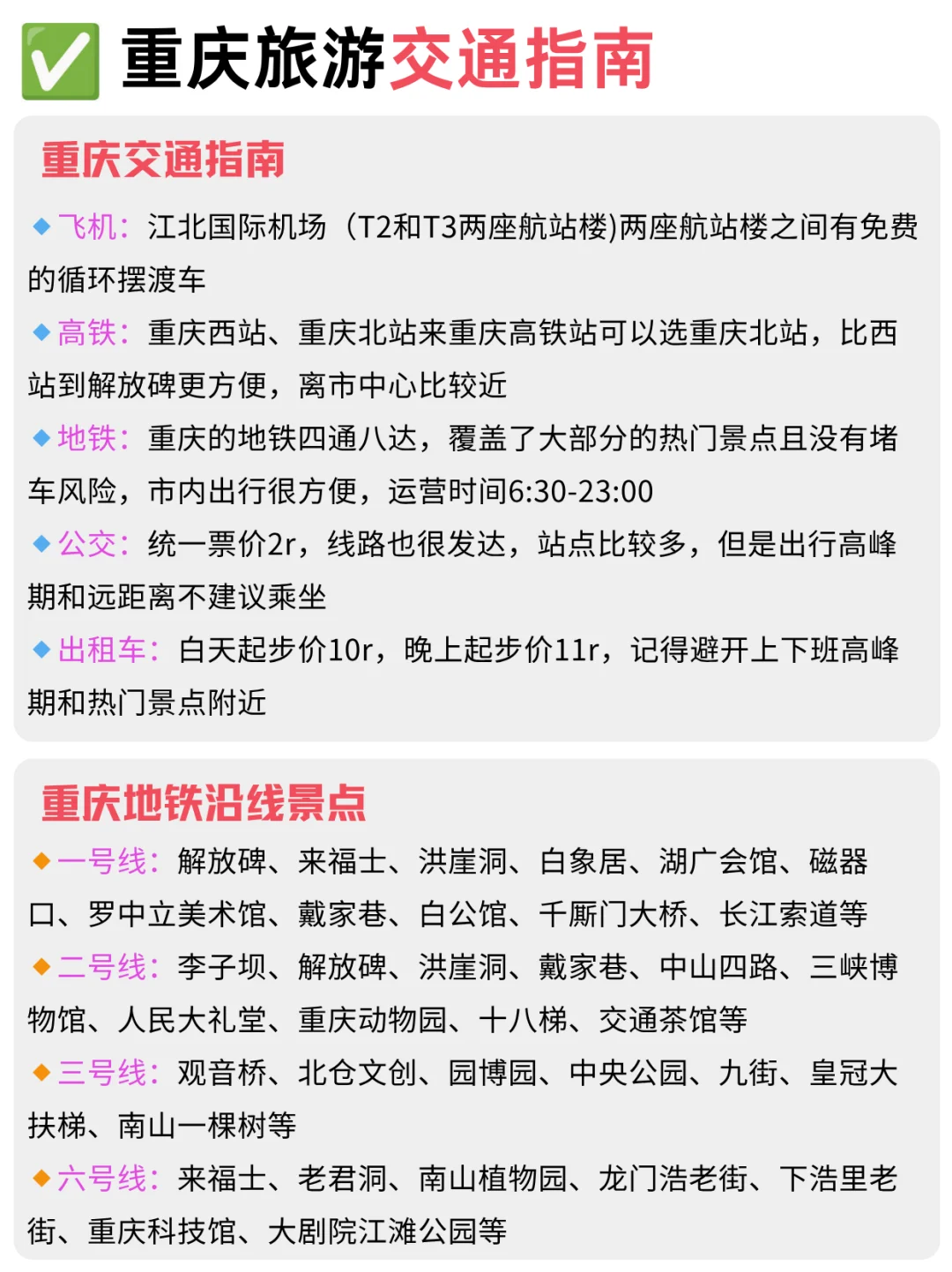 J人闺蜜做的重庆旅游攻略震惊我了❗