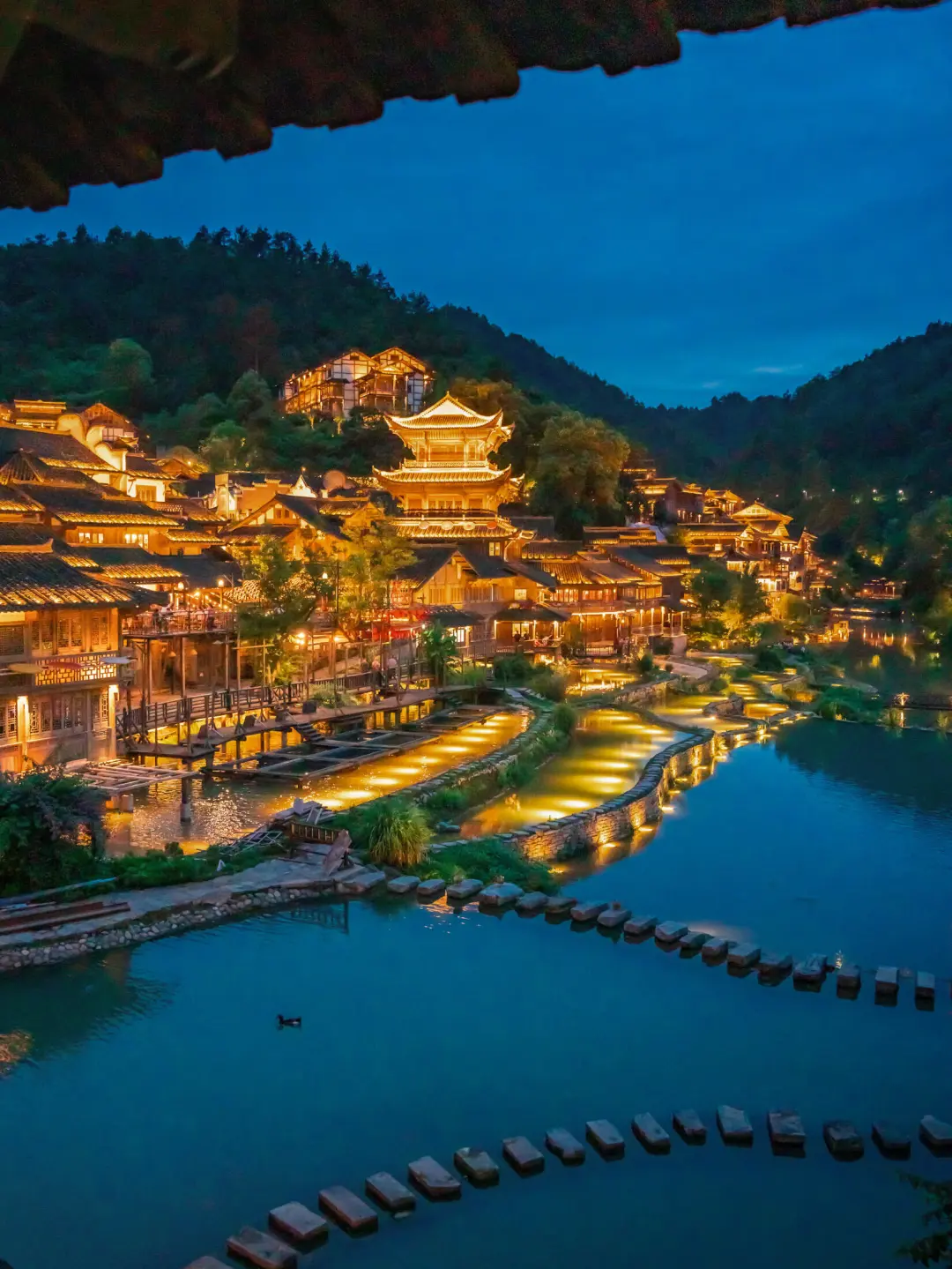 有山有水的地方，心就定住了