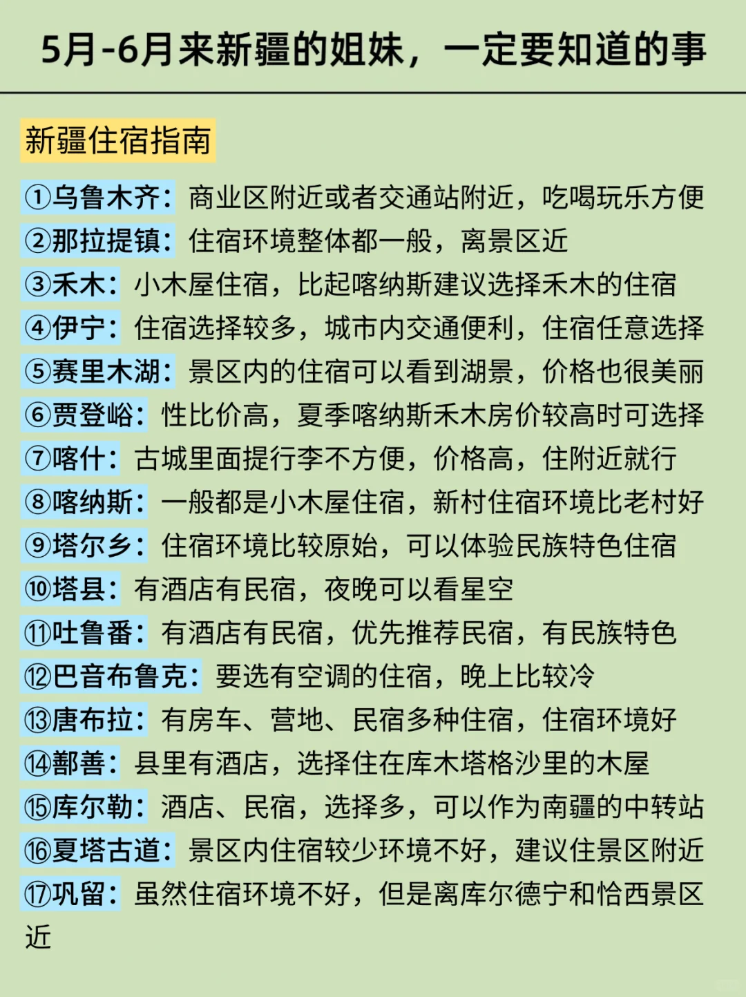 新疆已回…真心提醒5-6月出行的朋友