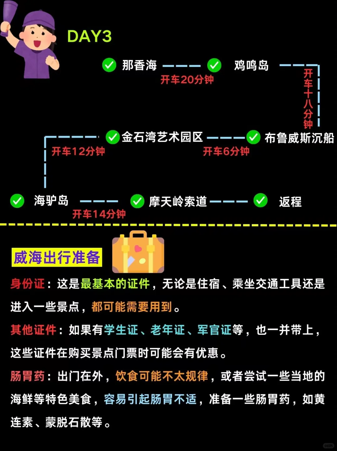 威海懒人版旅游攻略做好啦💁主打省心省力