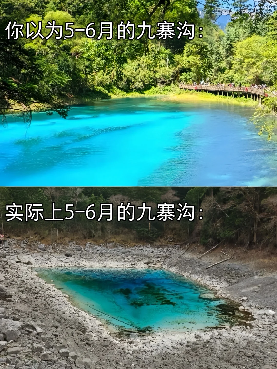 xhs说的对,5-6月计划去九寨沟的听劝😅…