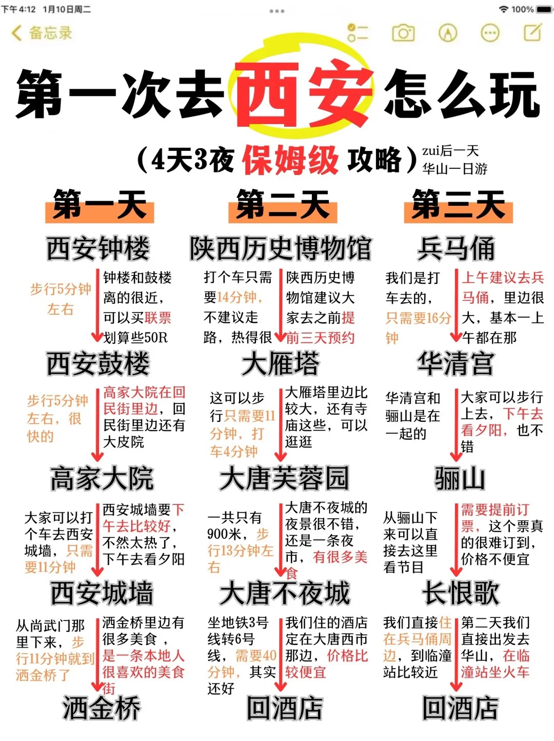 西安旅游攻略｜西安4天3夜 穷游攻略