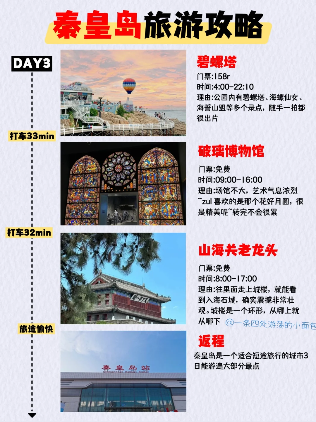 04女大📍秦皇岛| 三天两夜精华版旅游攻略