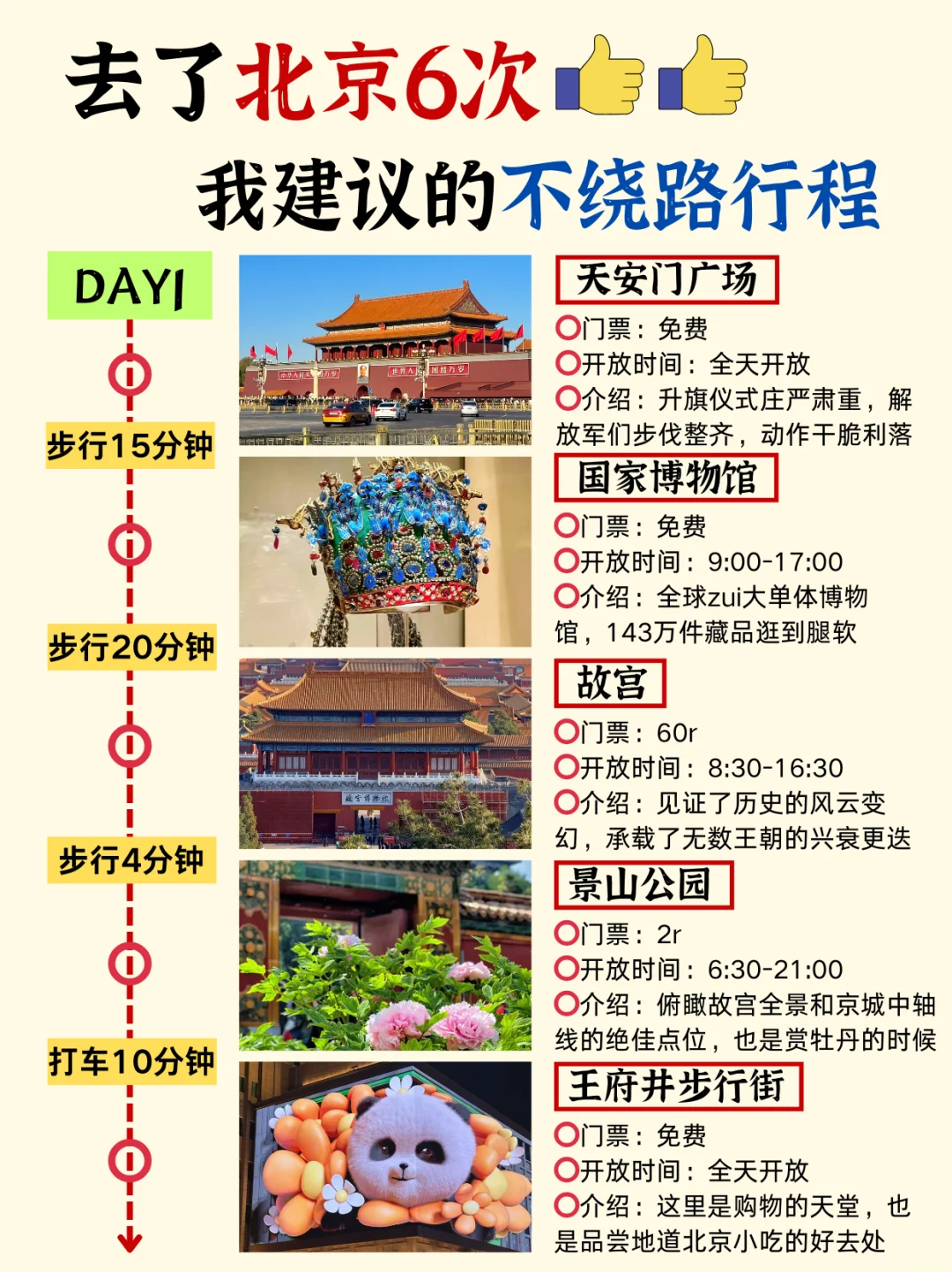 北京旅游攻略｜3天2晚不绕路包路线➕旅游指南