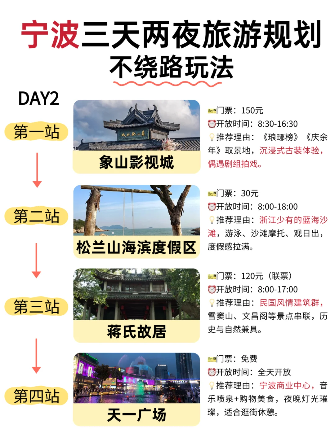 宁波超全旅游攻略💥低价住宿快来看‼️
