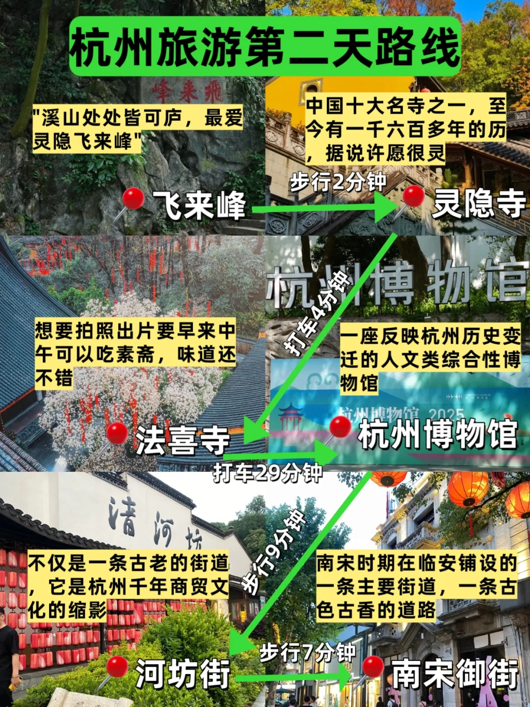 🍃杭州旅游｜3天2晚详细攻略，码住‼️