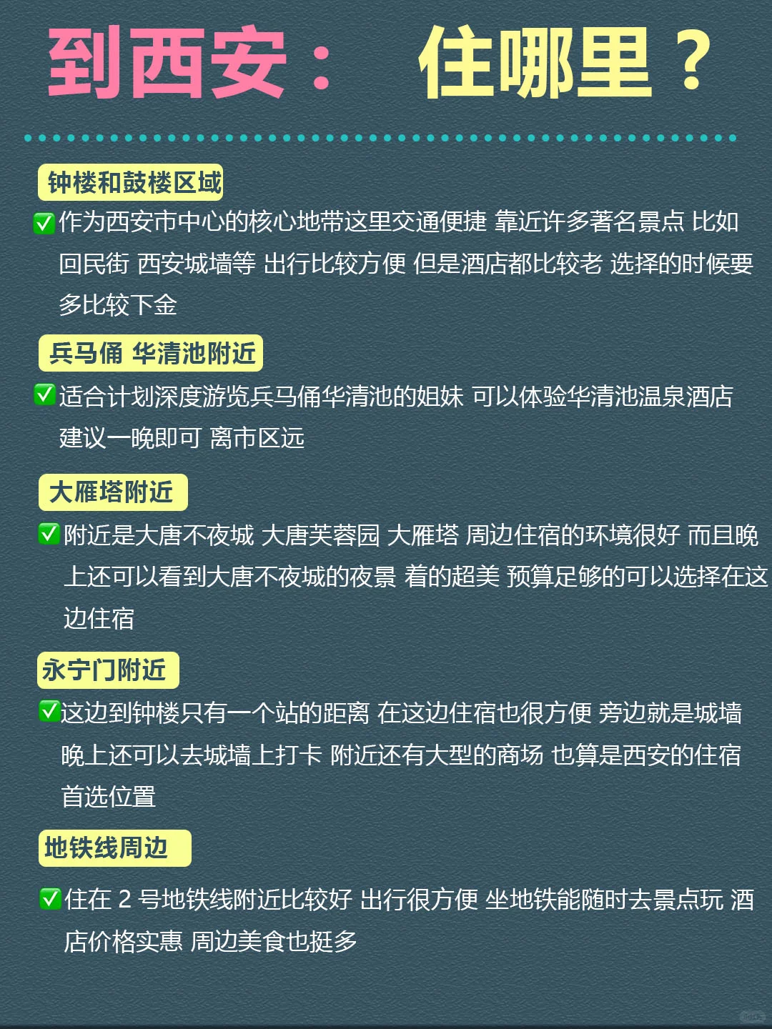西安4天3夜！不绕路版旅游攻略，直接抄作业