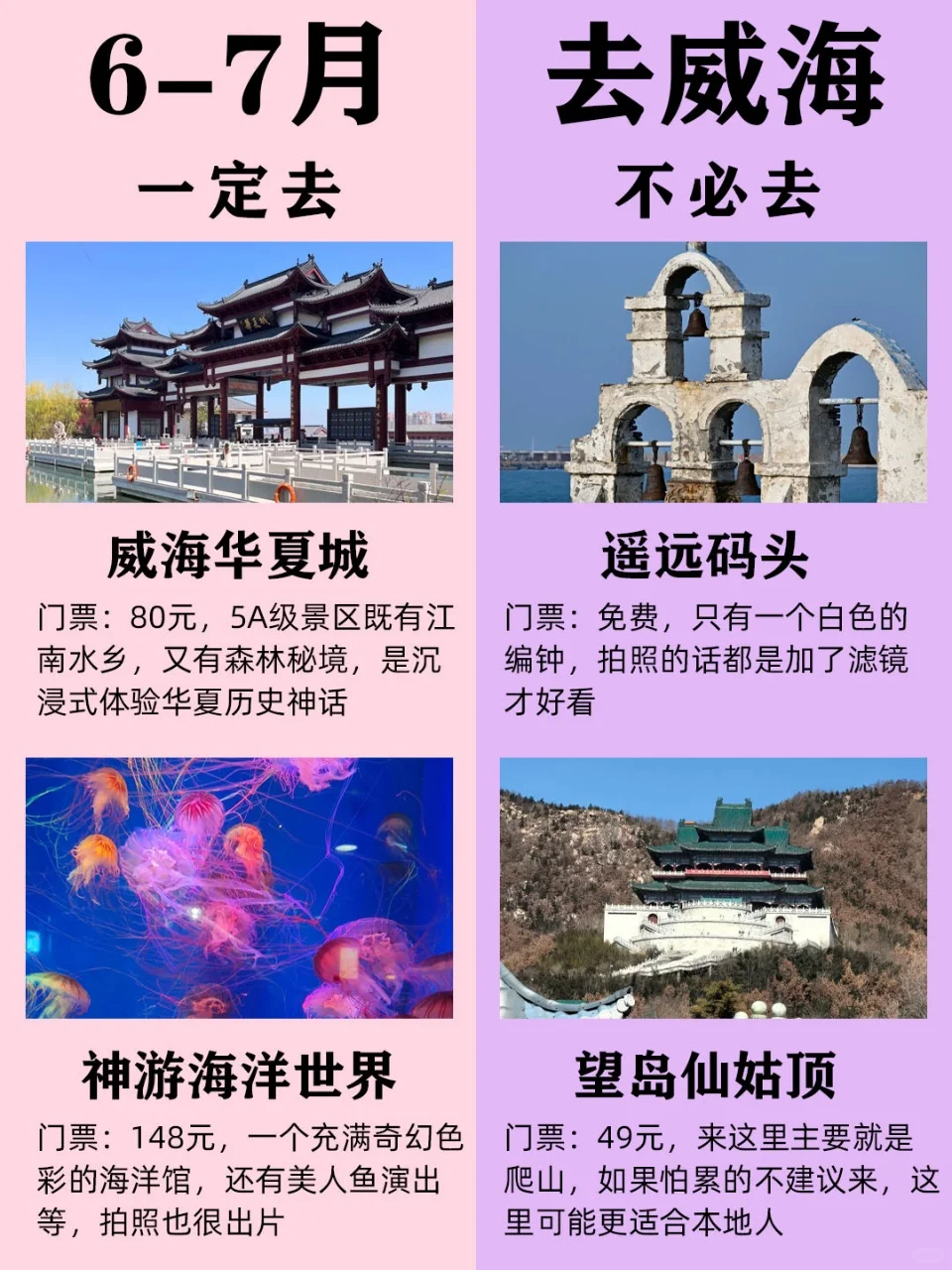 6-7月来威海的姐妹码住‼超全旅游攻略