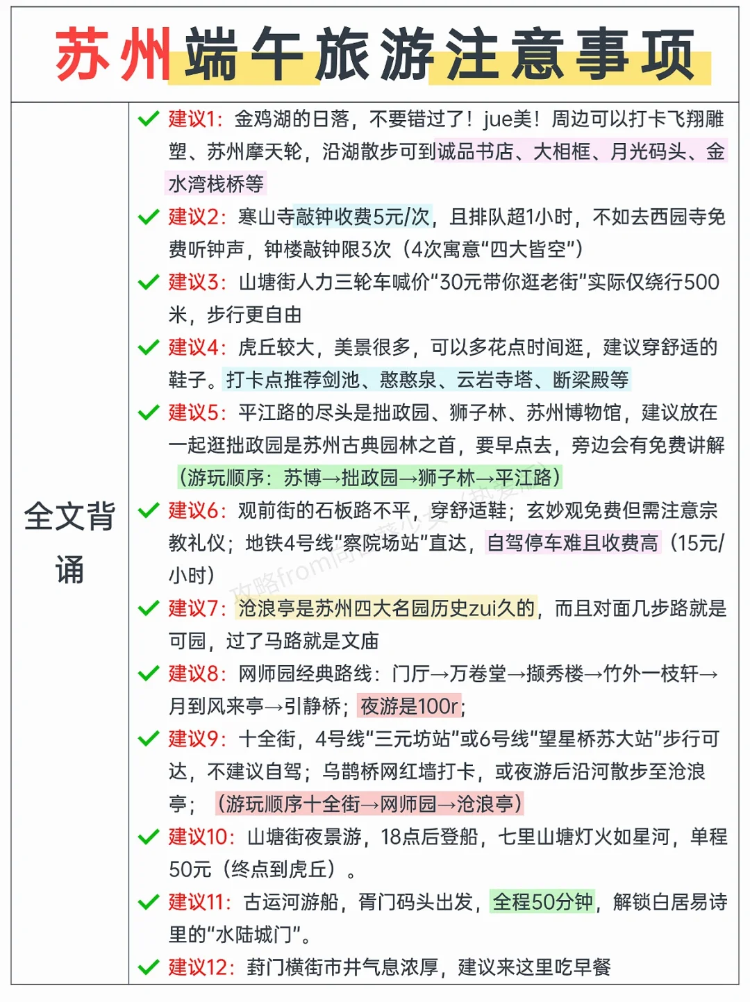 本J人对自己做的端午苏州旅游攻略甚是满意