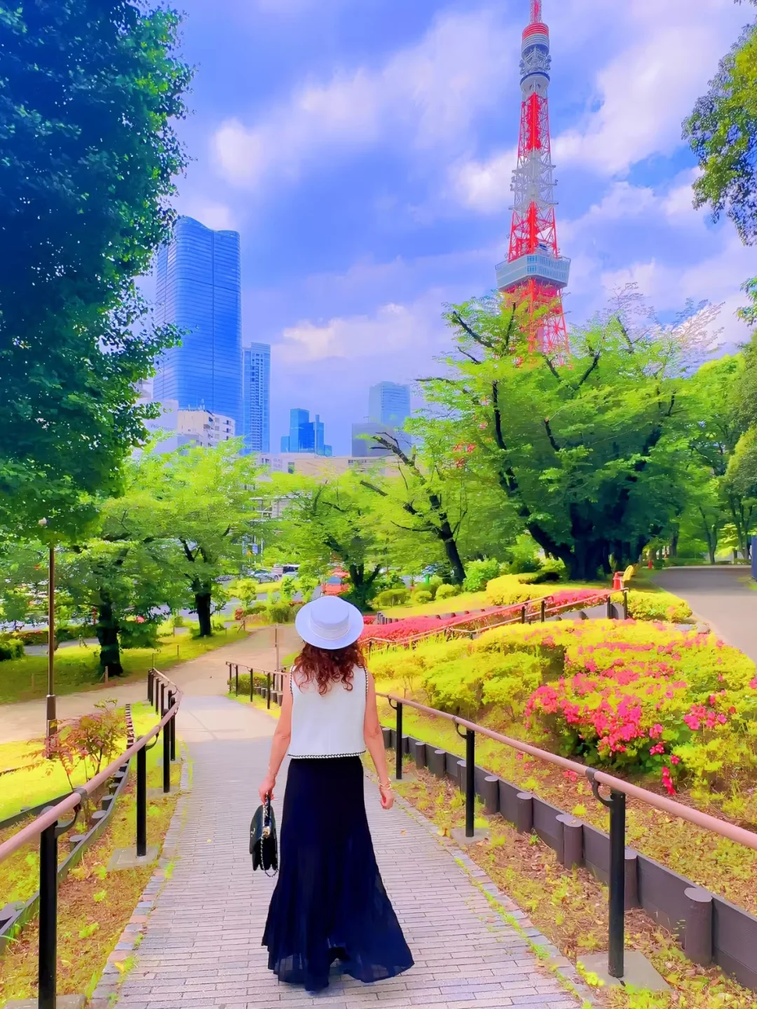 东京塔合影超赞机位，一次搞定不走回头路