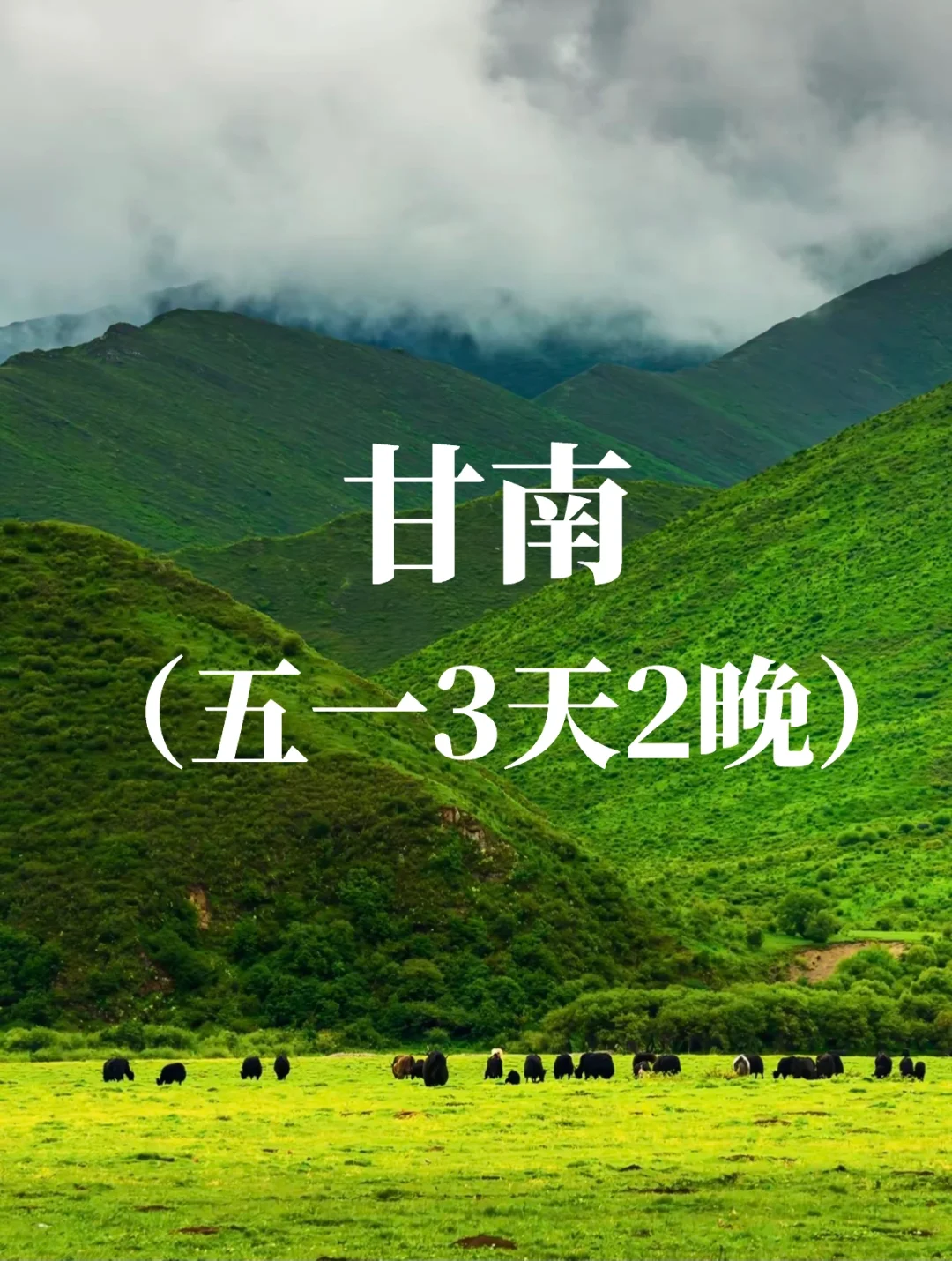 五一假期甘南3天2晚路线｜小众旅行地推荐‼️