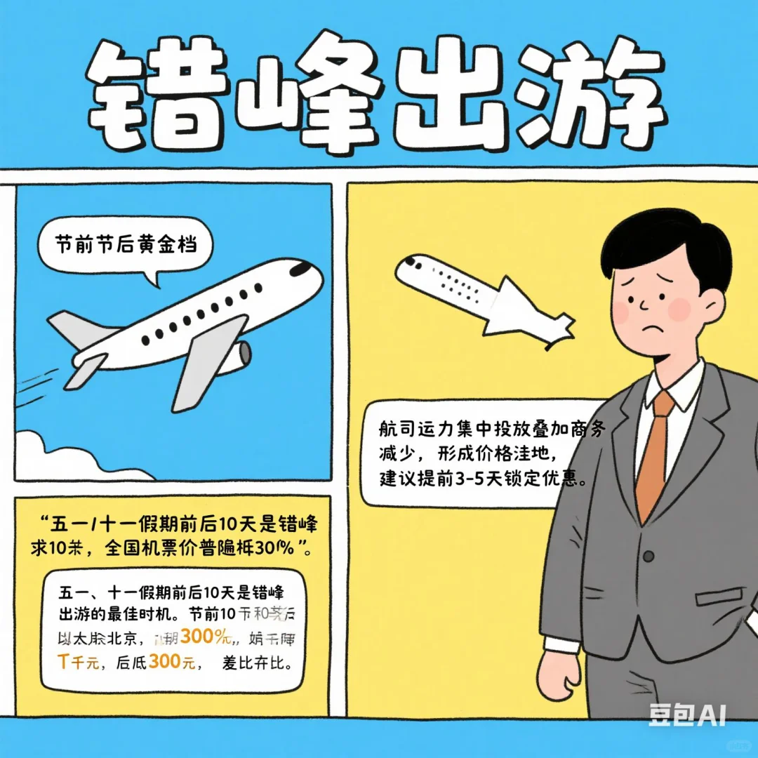 错峰出游,省下的钱够再玩一趟!