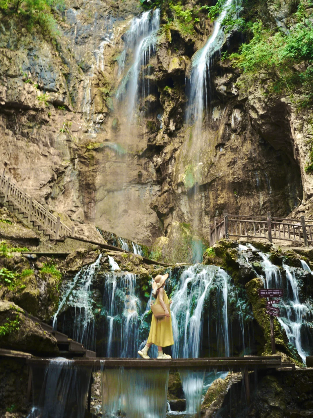 藏不住了‼️发现河南私藏绿野仙踪瀑布秘境🍃