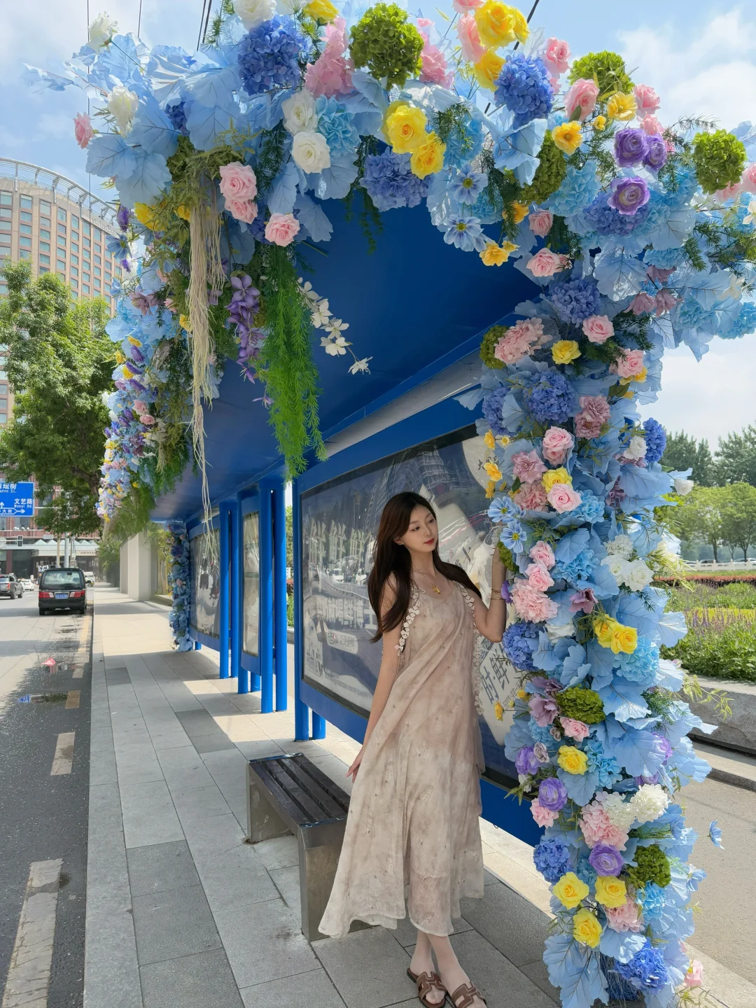 📣沈阳惊现超浪漫公交站！