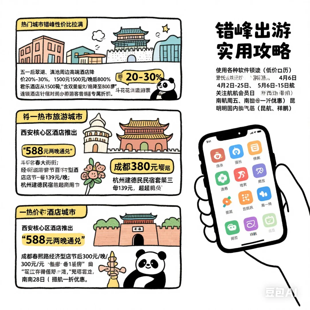 错峰出游,省下的钱够再玩一趟!